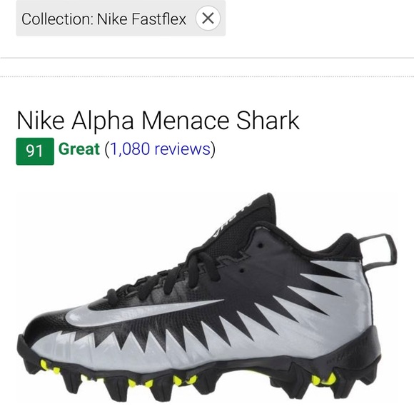 Nike Fastflex Athletic Shoes (Cleats) Alpha Shark Size 4.5 Big Boy/Girl size - Picture 5 of 16